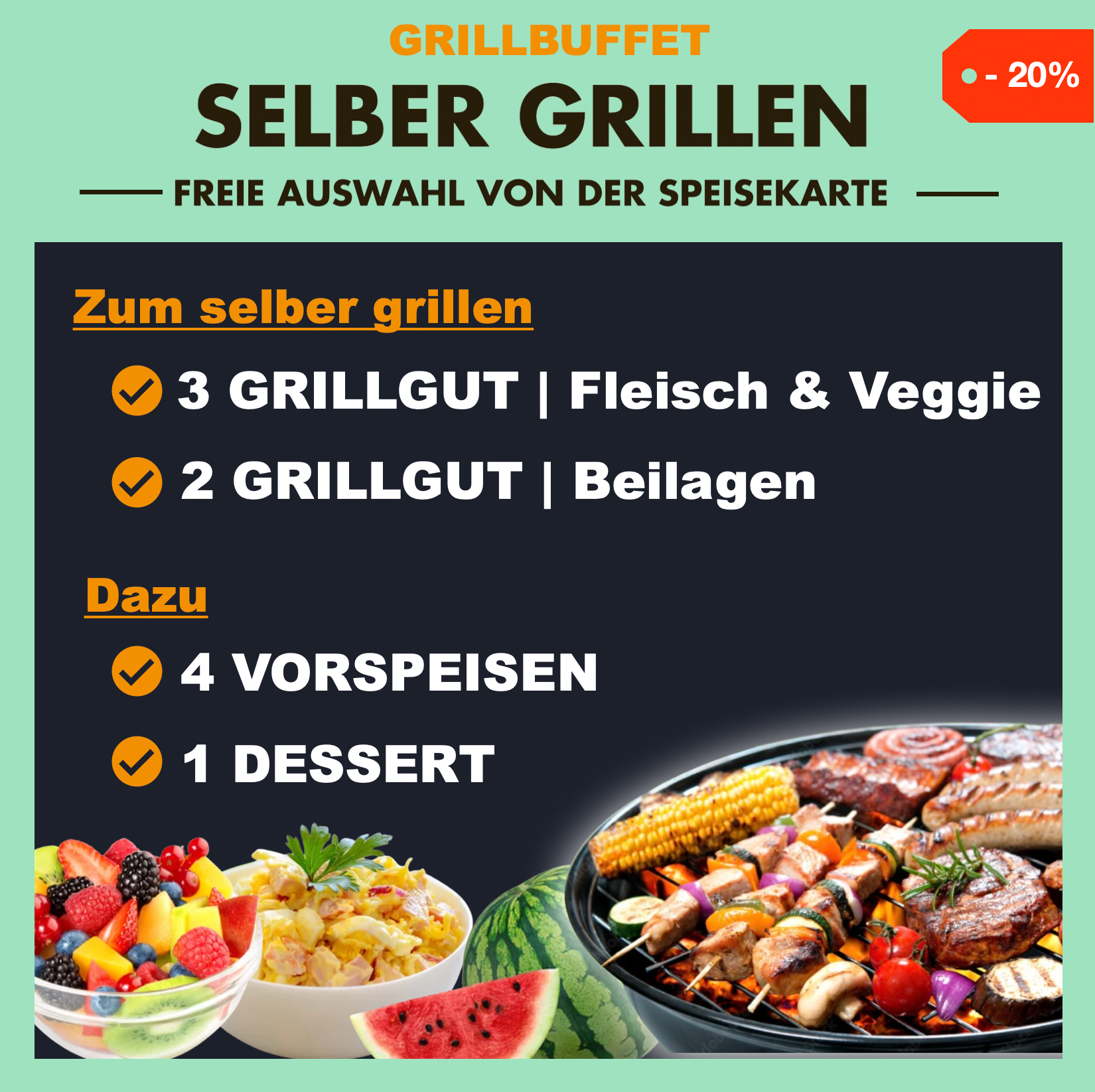 Grillbuffet "Selber grillen"